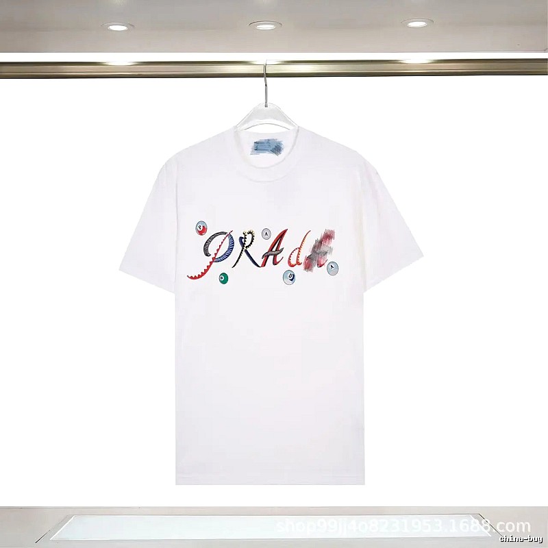 Prada Street Style White Short-sleeve T-shirt with Colorful Print