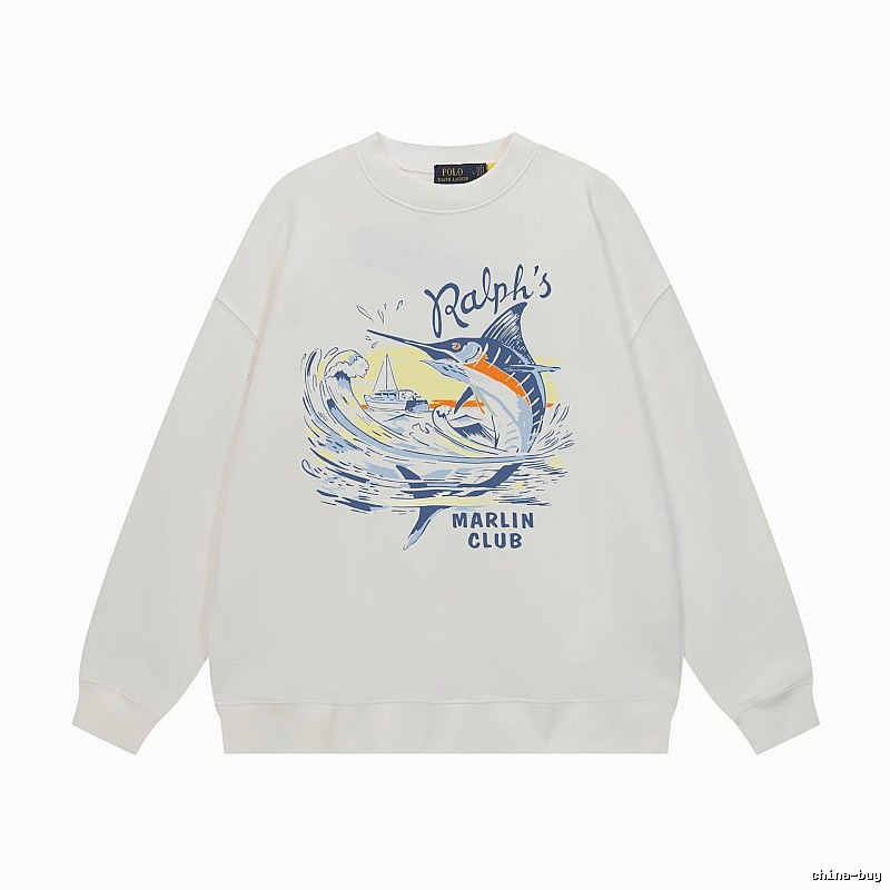 Ralph Lauren Marin Club White Sweatshirt