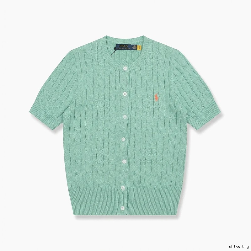 Ralph Lauren Polo light green knitted cardigan