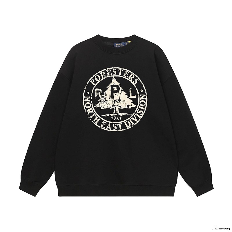Ralph Lauren vintage-style black sweatshirt