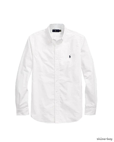 Ralph Lauren White Button-Down Shirt Casual Layering