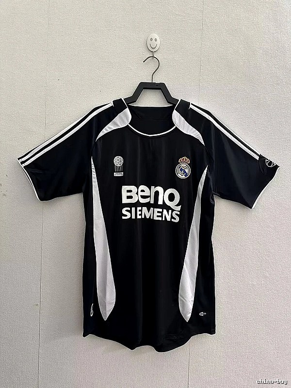Real Madrid Lightweight Retro Teka soccer jersey White Retro Football for Trend Styling