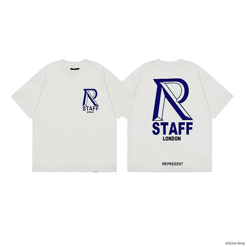 Represent STAFF Vintage High Street White Short-sleeve T-shirt