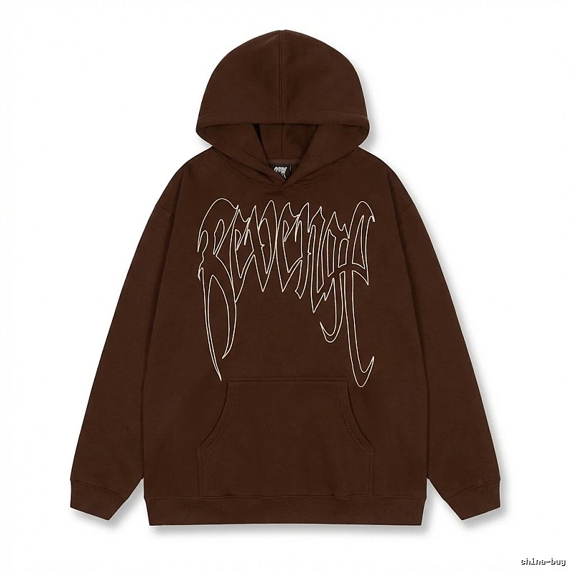 Revenge Gothic Style Dark Coffee Hoodie
