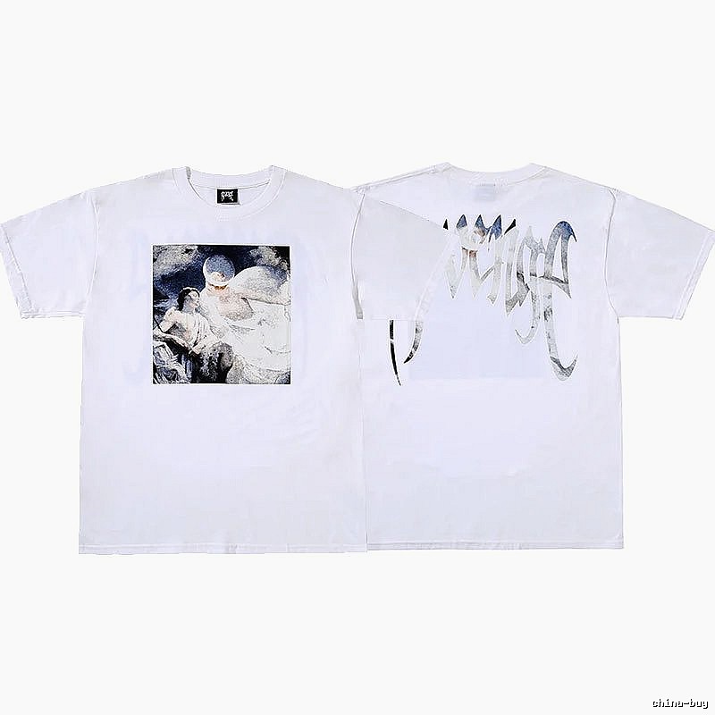 Revenge White Skull Graphic T-Shirt Resort Wear