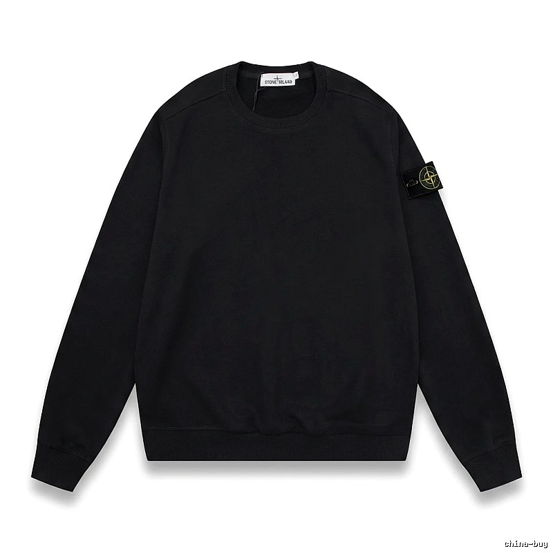 Stone Island basic black sweatshirt