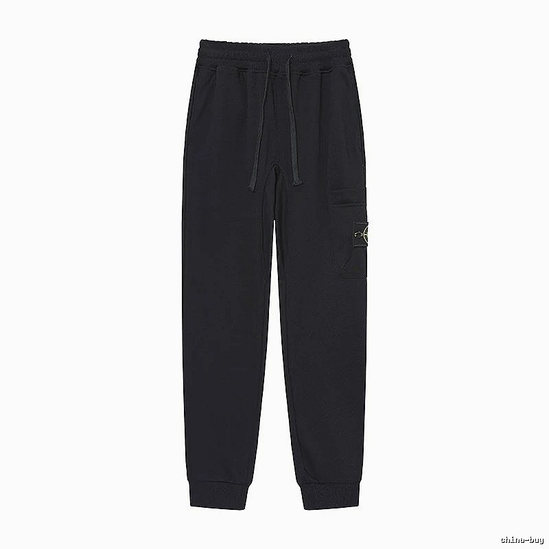 Stone Island Compass Series Street Style Black Sweatpants
