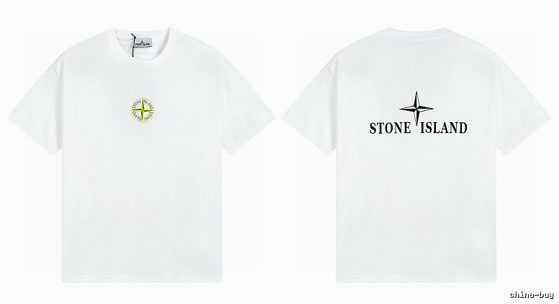 Stone Island Compass Series Street Style White T-Shirt