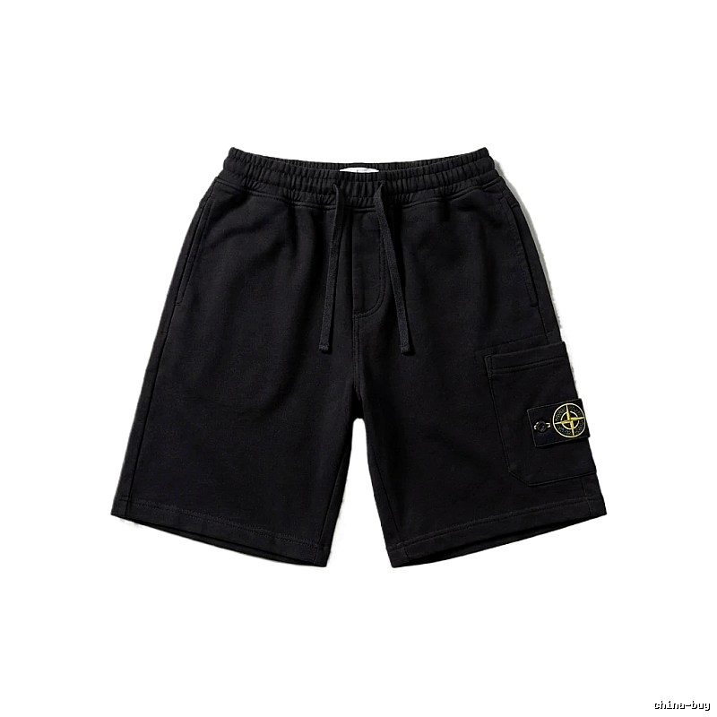 Stone Island functional style black shorts