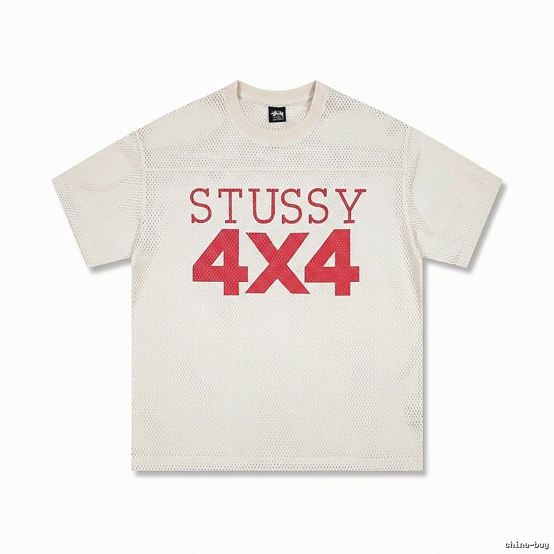 Stussy 4X4 Retro Style White T-shirt