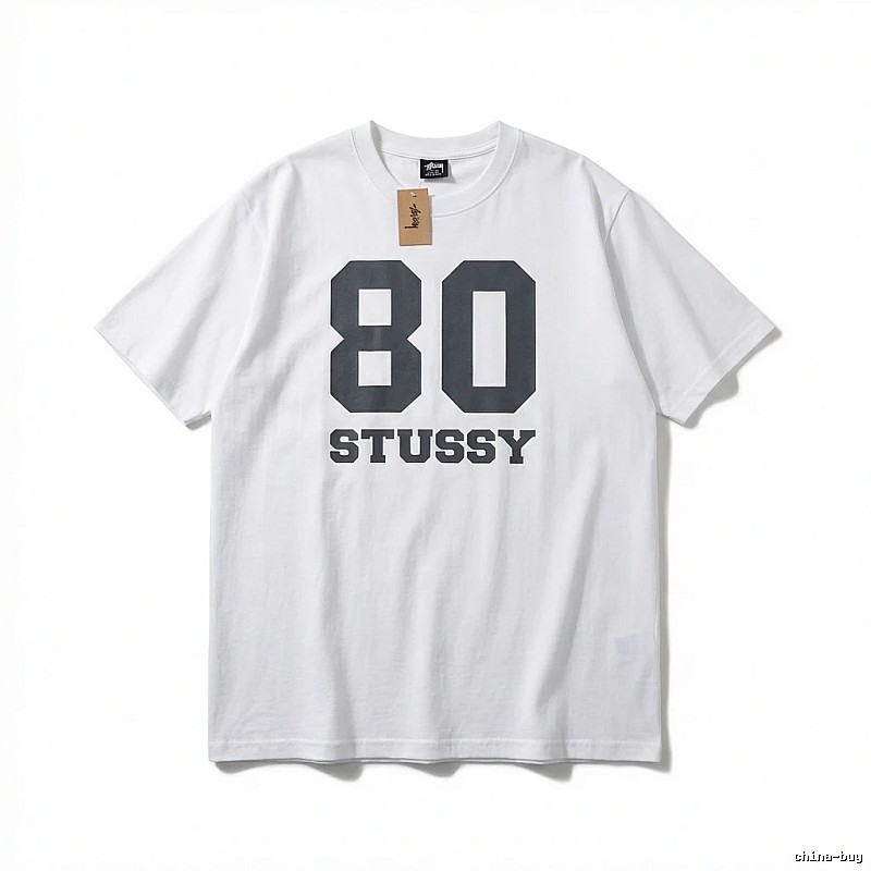 Stussy 80 Series Simple White T-shirt