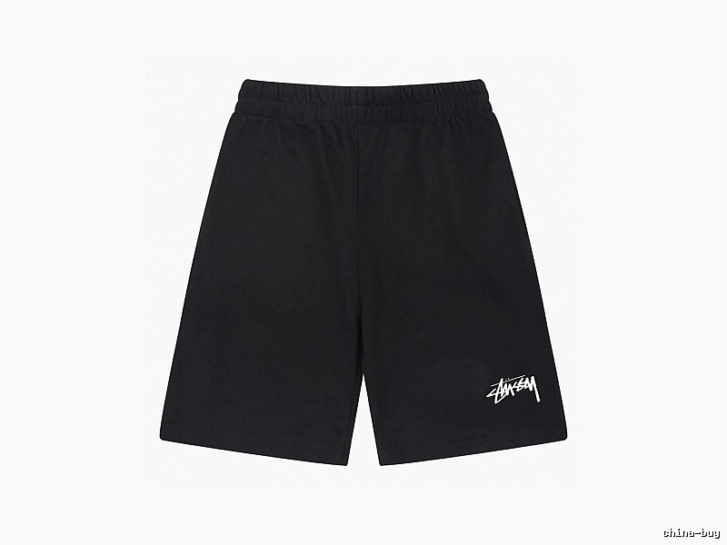 Stussy basic casual black shorts