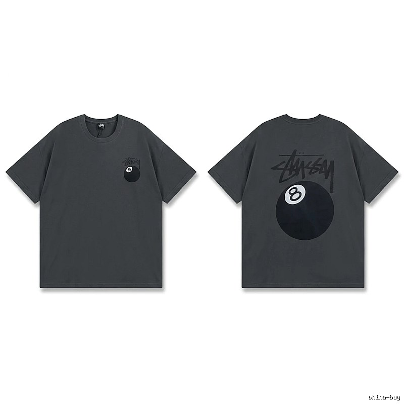 Stussy No.8 Retro Black T-shirt