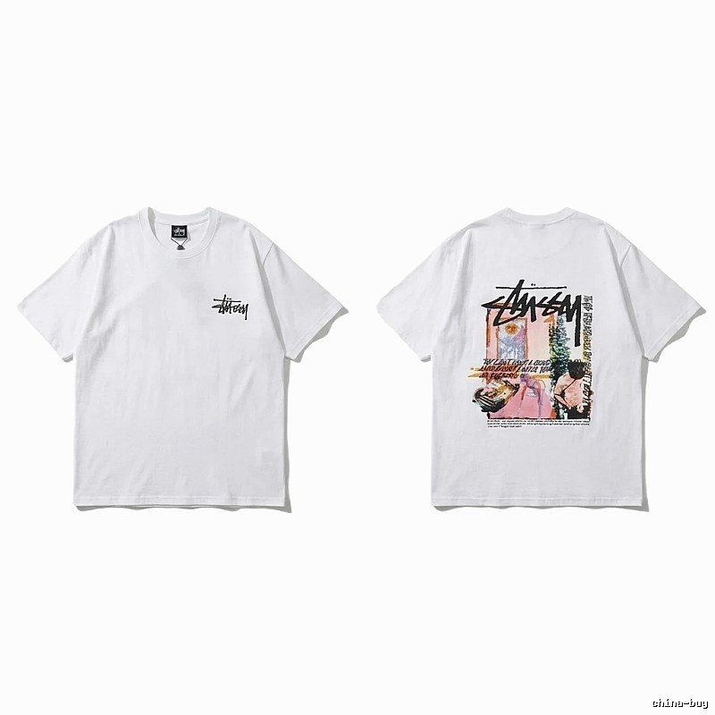 Stussy - printed casual white T - shirt