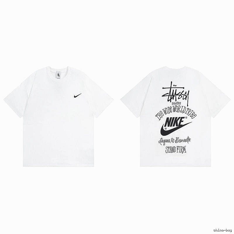 Stussy White Spider Graphic T-Shirt Poolside Style Logo