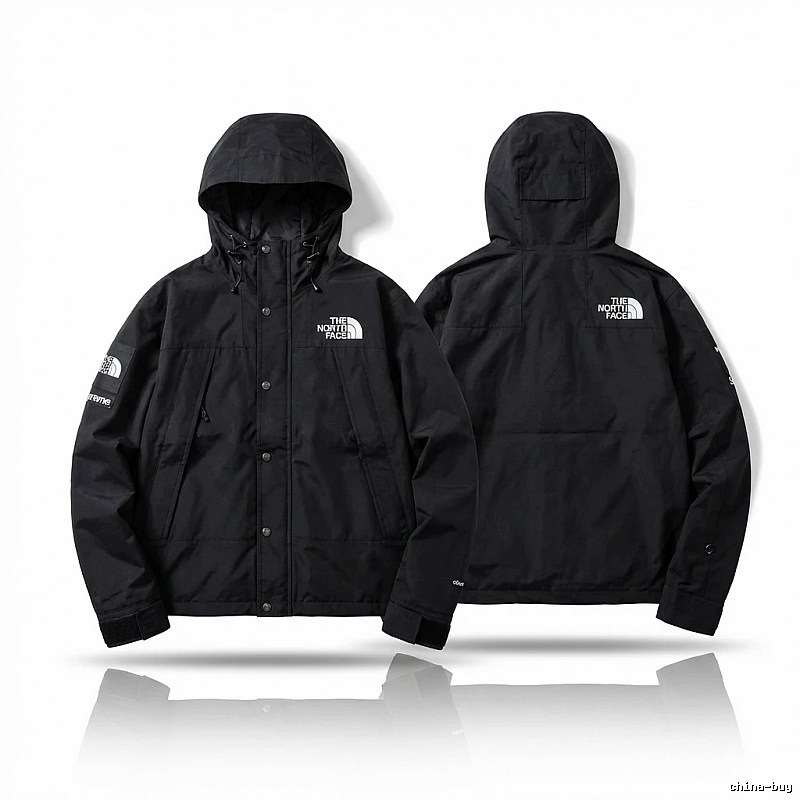 Supreme co-branded black windbreaker