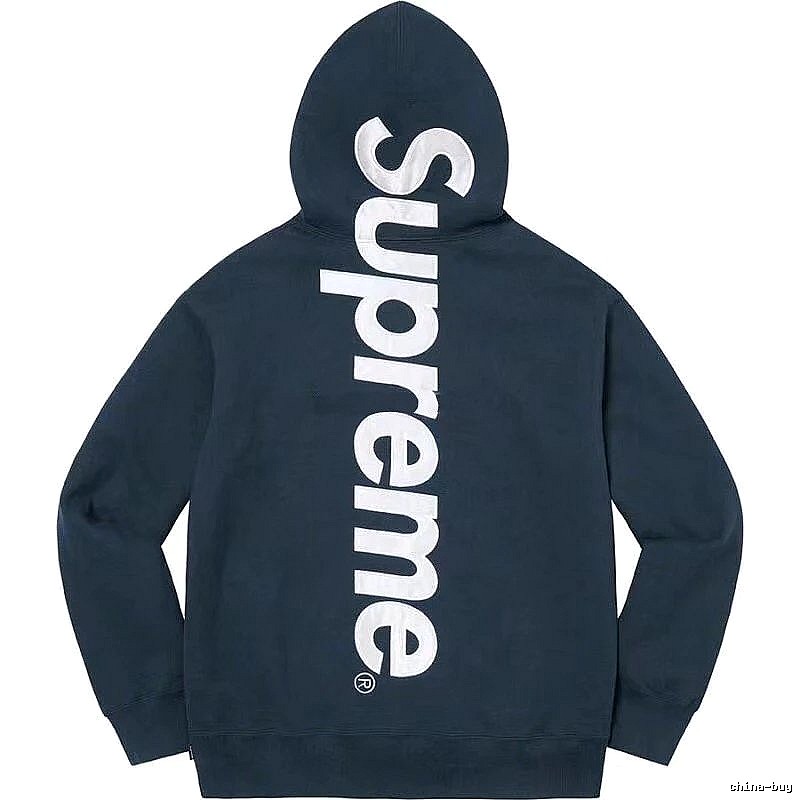 Supreme Premium Style Logo hoodie Gray Red Oversized for Resort Outfits