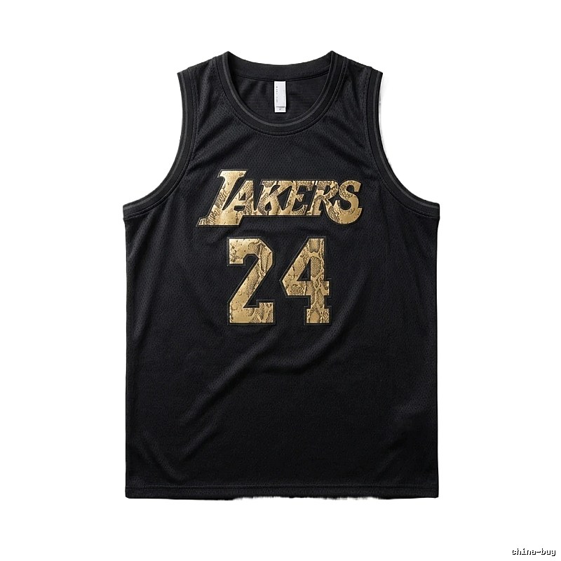 The No. 24 black vest of the Los Angeles Lakers