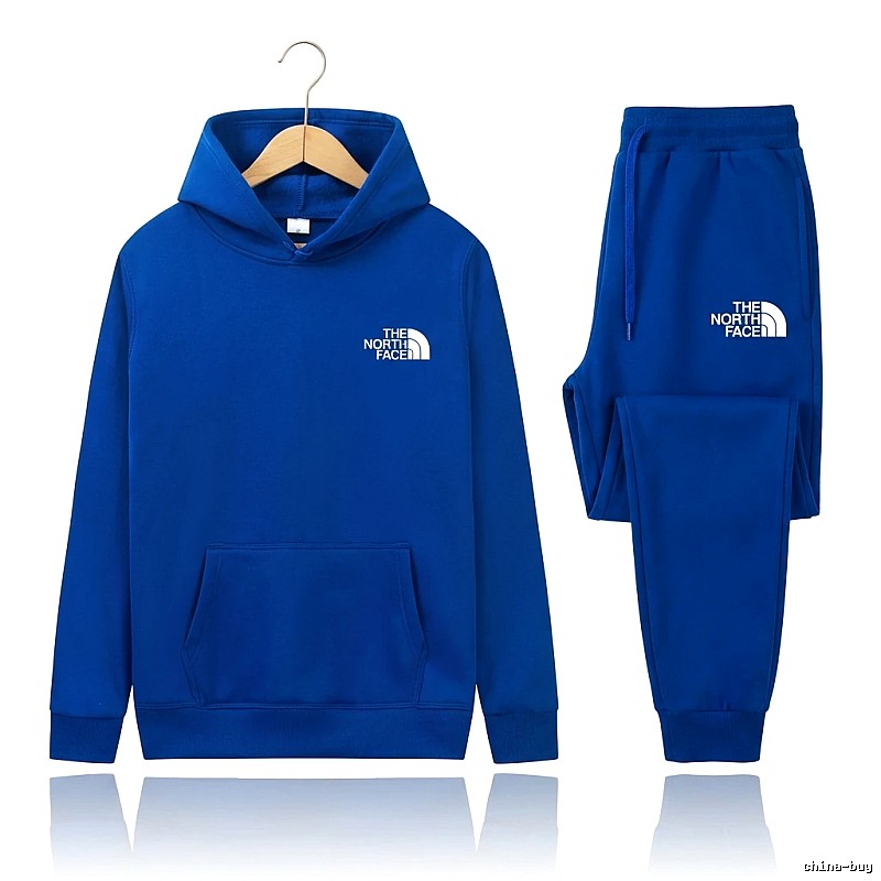 The North Face simple-style blue suit.