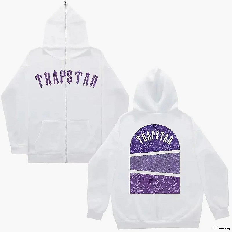 Trapstar Daily Graphic zip hoodie Black Zip Pink for City Outfits
