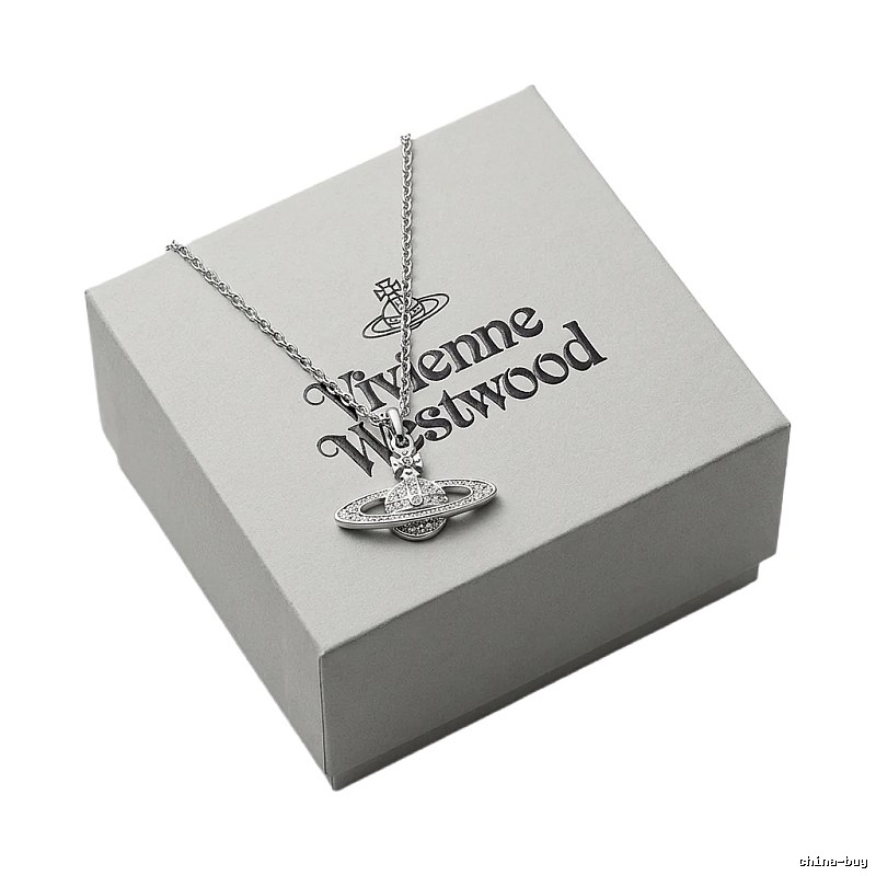 Vivienne Westwood Saturn Silver Necklace