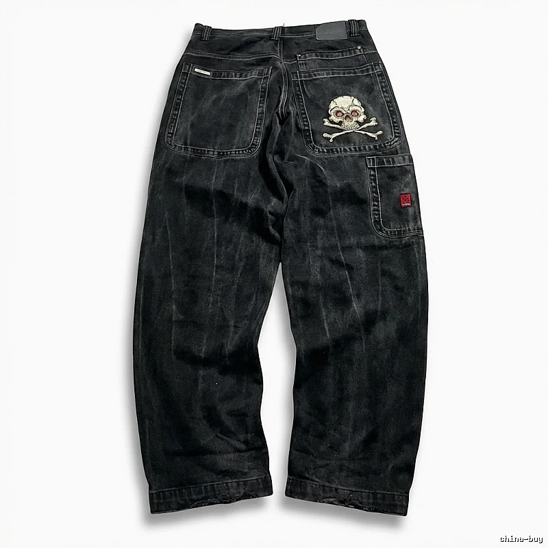 Y2K Dark Trendy Cool Denim Long Pants