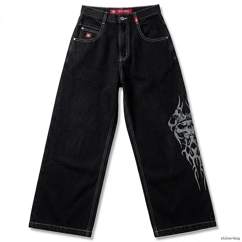 Y2K style black jeans