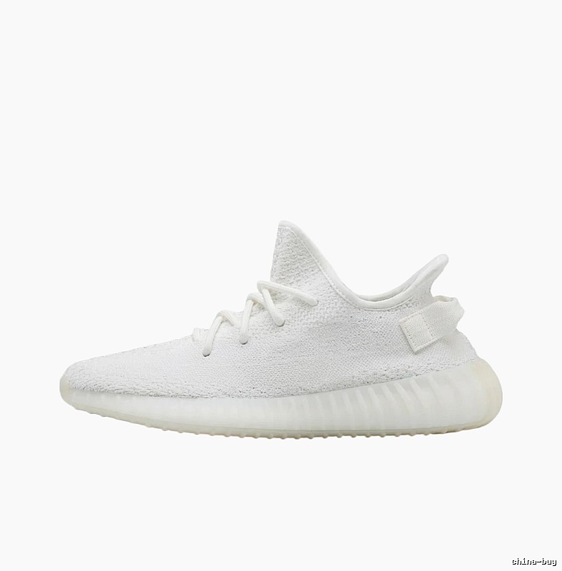 Yeezy minimalist style white shoes